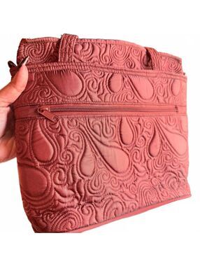 Embroidered Quilts By Donna Sharp Burgundy Paisley Bag